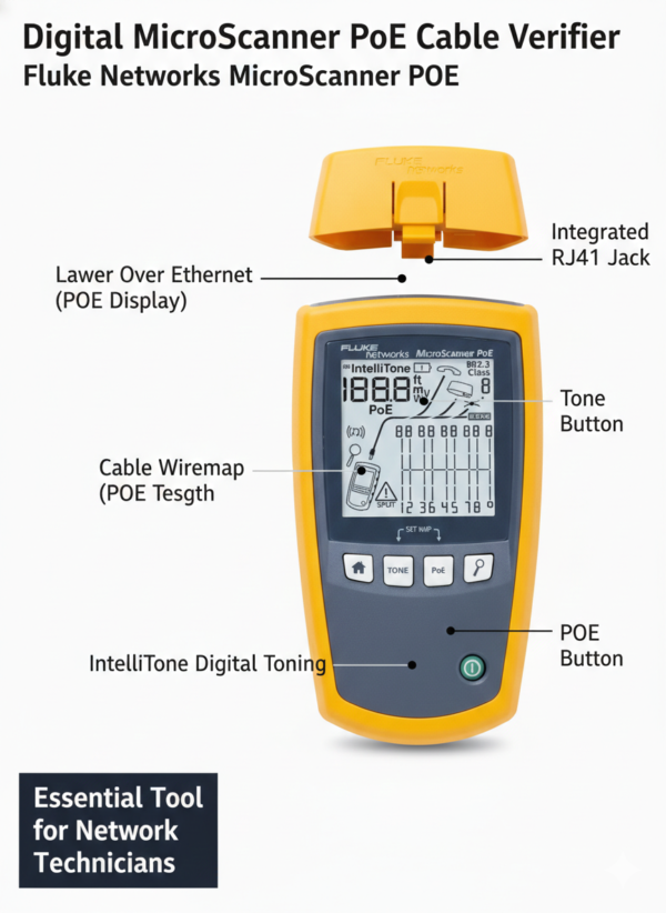 Microsoft Microscanner MS-POE – MICROSCANNER POE CABLE VERIFIER – ILG INFOSYSTEMS PVT LTD