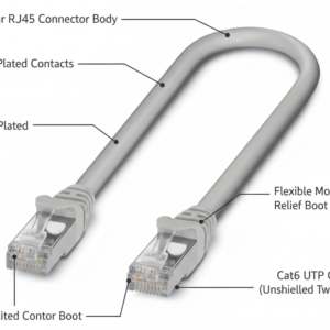 NBC-R4OC/0,3-BC5/R4OC- 1227558 Phoenix Contact Cat6 Patchcord 0.3Mtr